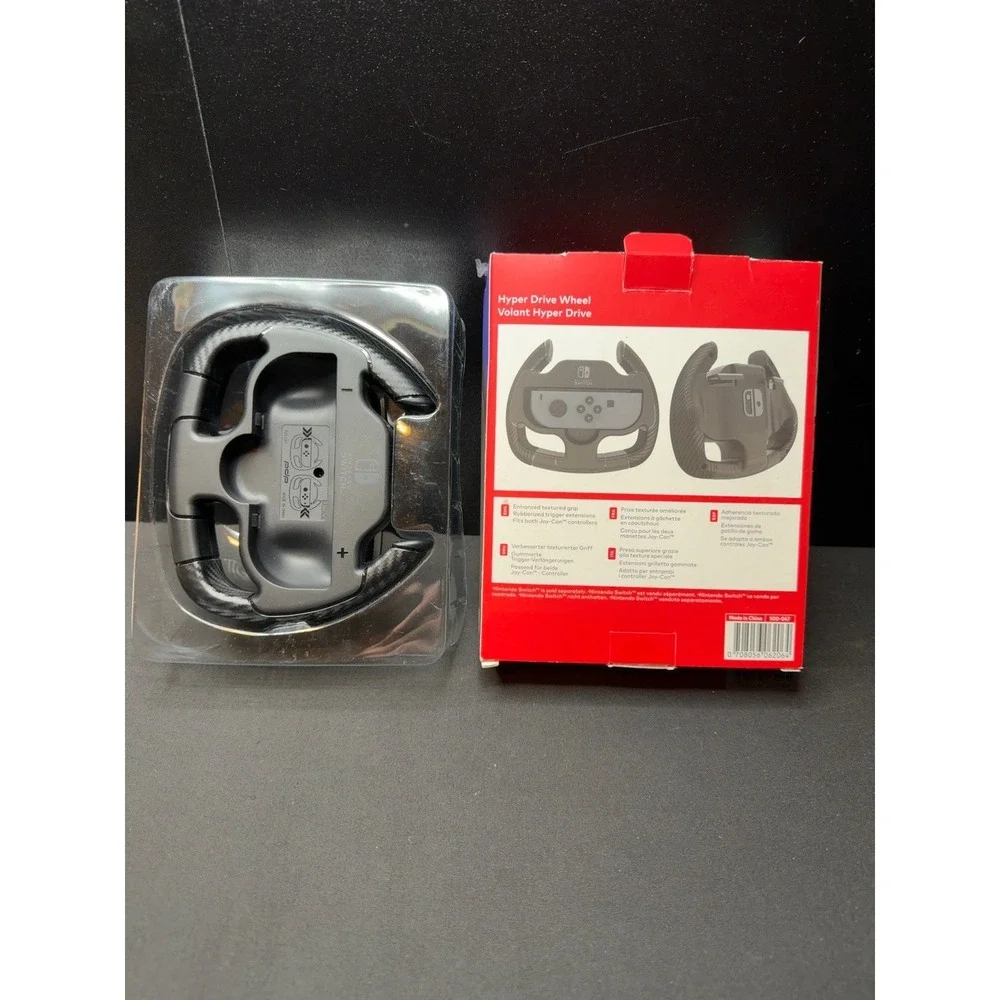 PDP Hyper Drive Wheel Nintendo Switch Joy-Con Racing Steering Wheel 500-047